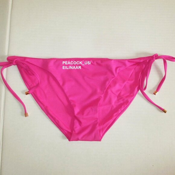 VICTORIAS SECRET Swim Side Tie Hipster Bikini Bottom Extra-Large XL Pink New - Picture 3 of 9